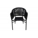 Πολυθρόνα "LEGANA" από αλουμίνιο/pe rattan σε χρώμα ανθρακί 56x66x82