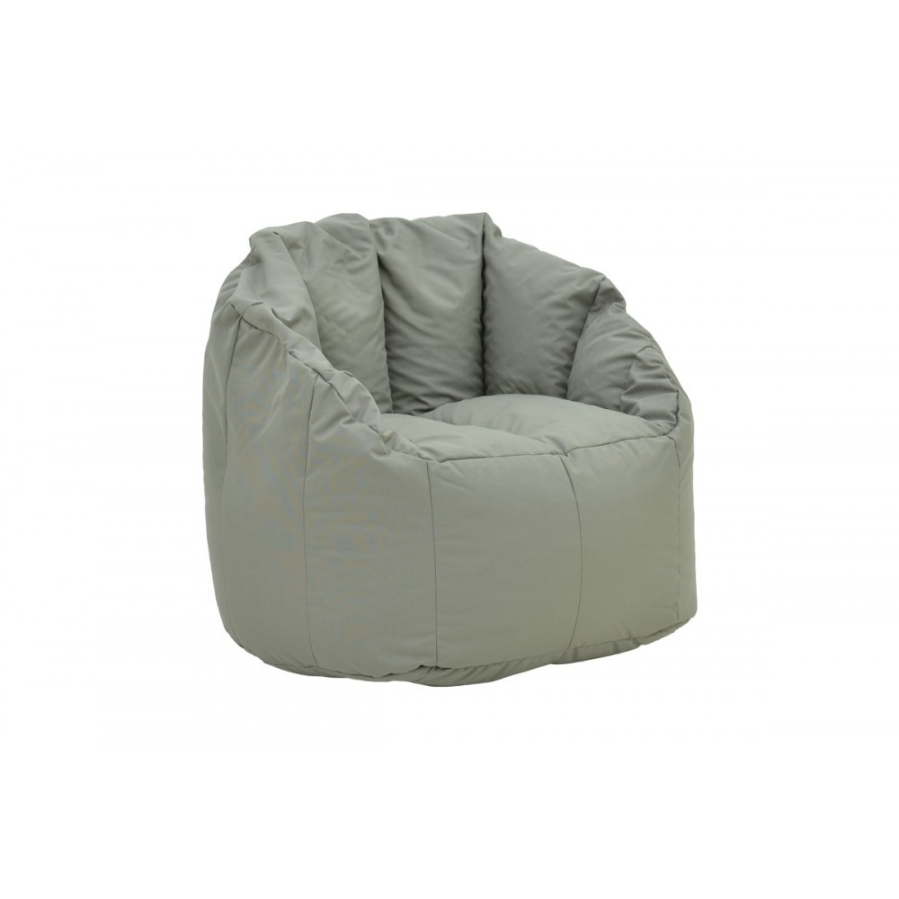 Πολυθρόνα-πουφ "KERLON" από ύφασμα σε χρώμα γκρι Φ80x65