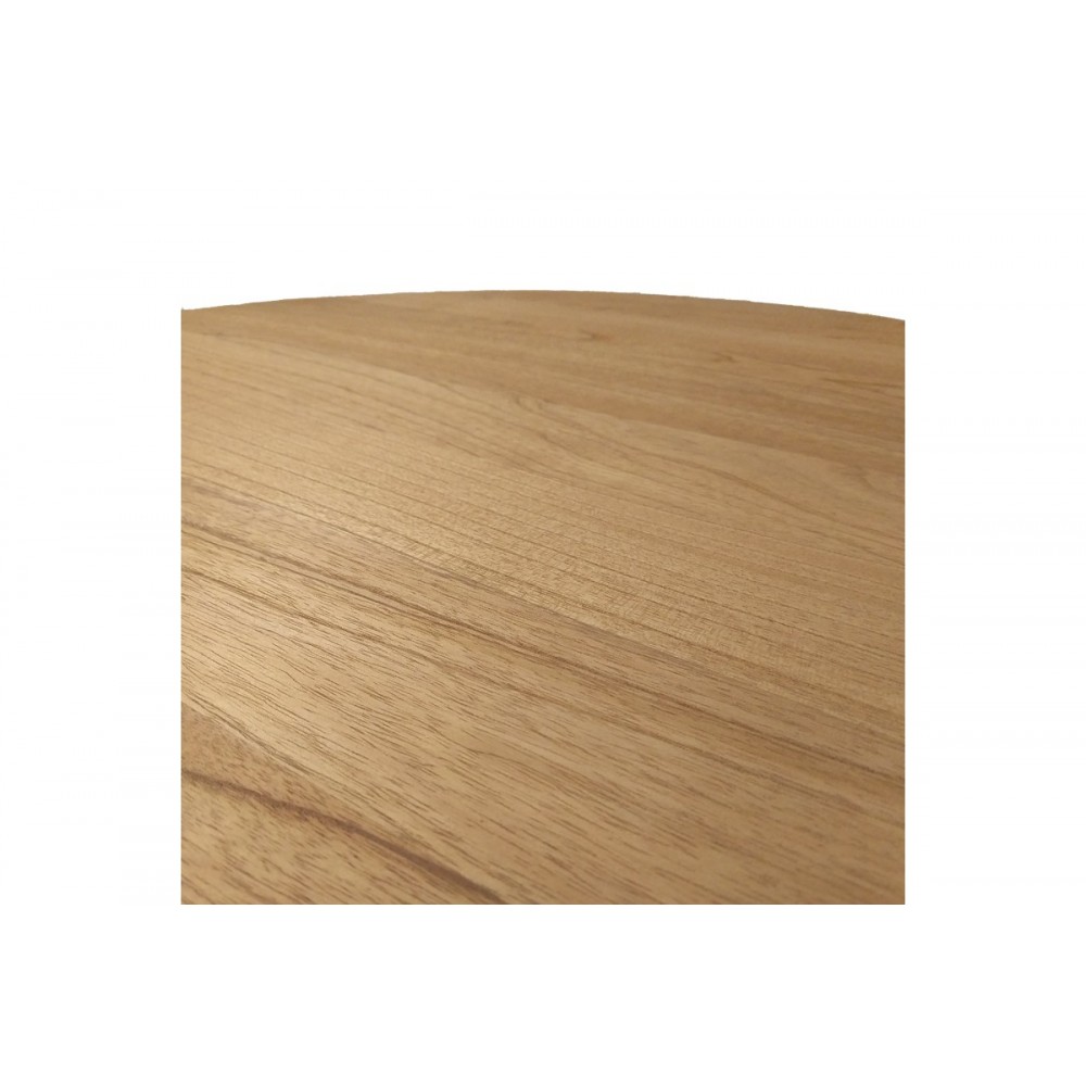 Τραπεζαρία 3τμχ "INCA-KENDA" από ξύλο/σχοινί σε χρώμα φυσικό/μπεζ Φ80x75