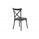 Καρέκλα "CROSSIE" από pp σε χρώμα ανθρακί 38x46.5x82