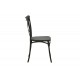 Καρέκλα "CROSSIE" από pp σε χρώμα ανθρακί 38x46.5x82