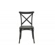 Καρέκλα "CROSSIE" από pp σε χρώμα ανθρακί 38x46.5x82