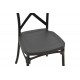 Καρέκλα "CROSSIE" από pp σε χρώμα ανθρακί 38x46.5x82