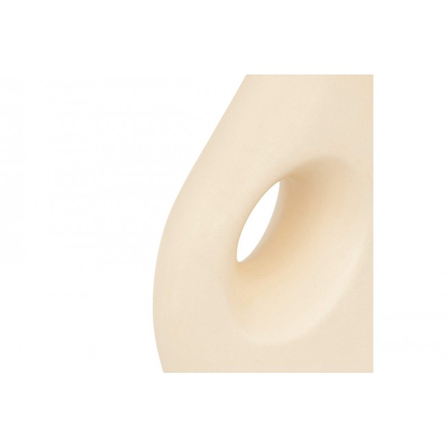 Βάζο "THEREMY" κεραμικό σε χρώμα μπεζ 19.2x8x30