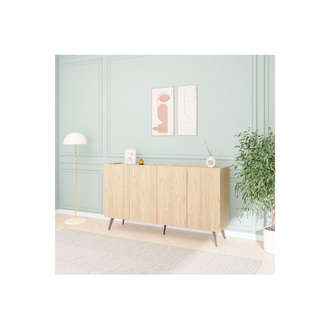 Μπουφές "KUDRO" σε χρώμα oak 180x43x100