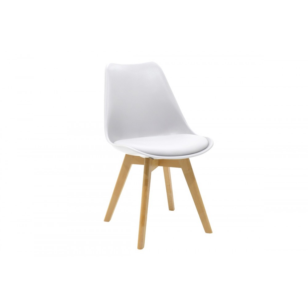 Τραπεζαρία 5τμχ "GASTON-BALOU I" από pp/mdf σε χρώμα λευκό μαρμάρου Φ120x75