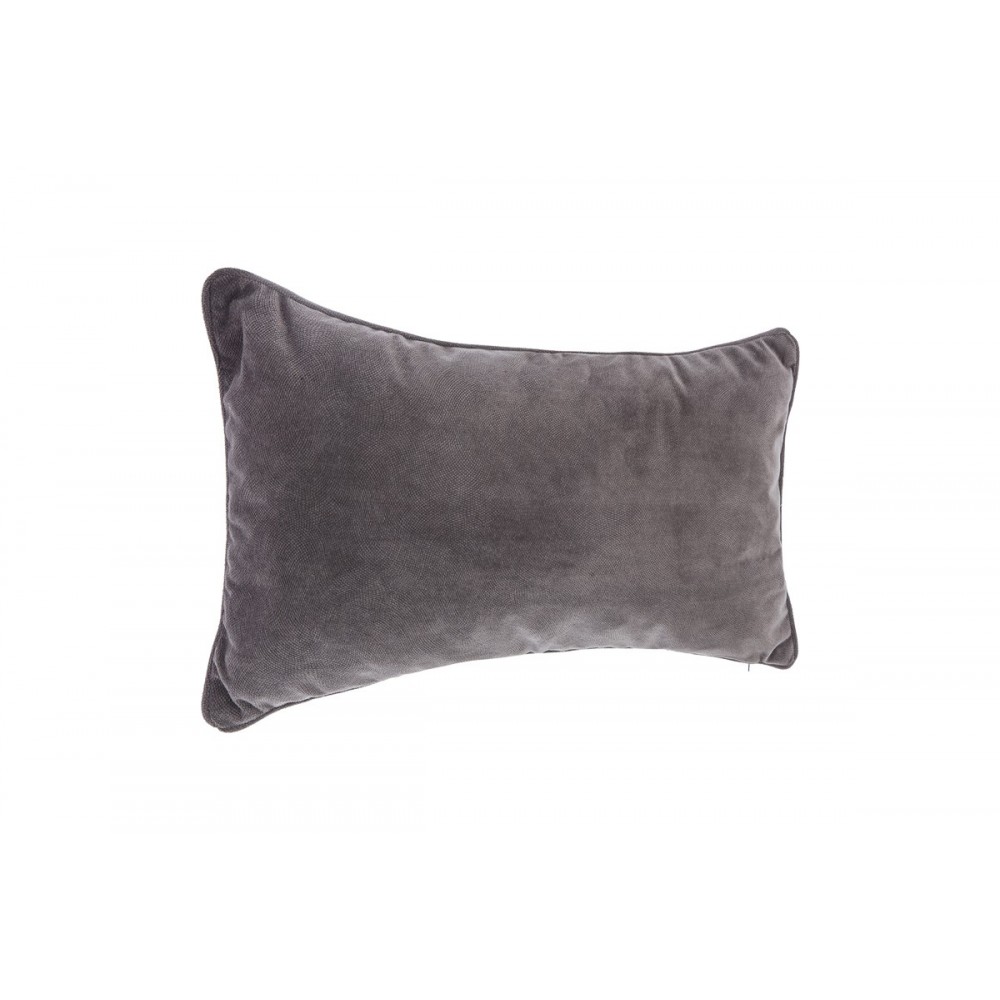 Μαξιλάρι διακοσμητικό "LUBEL" από ύφασμα σε χρώμα ανθρακί 30x50