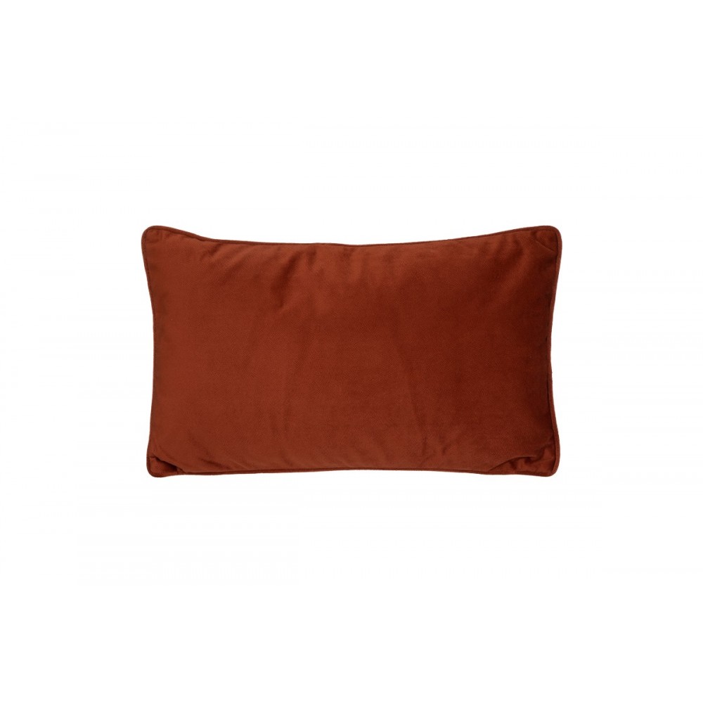 Μαξιλάρι διακοσμητικό "LUBEL" από ύφασμα σε χρώμα τερακότα 30x50