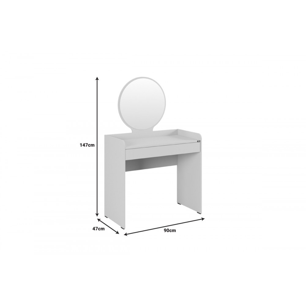 Τουαλέτα κρεβατοκάμαρας "NASHI I" σε χρώμα mink 90x47x147