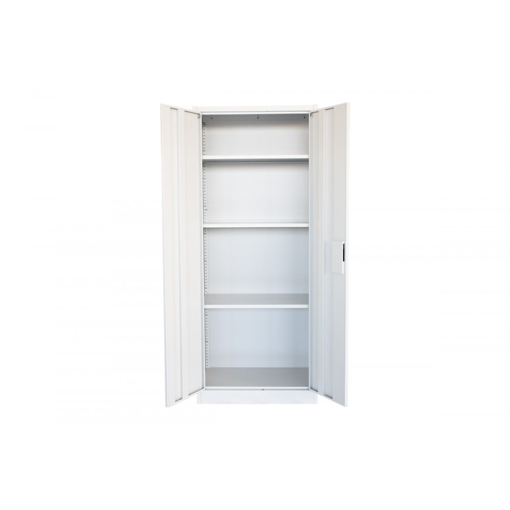 Ντουλάπα "UGREN I" από μέταλλο σε χρώμα ανοιχτό γκρι 70x40x170