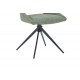 Καρέκλα "LUCIANO I" περιστρεφόμενη από ύφασμα/μέταλλο σε χρώμα πράσινο/μαύρο 52.5x54x85
