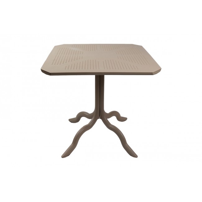 Τραπέζι "ICON" από pp σε χρώμα καπουτσίνο 80x80x74.5