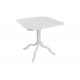 Τραπέζι "ICON" από pp σε χρώμα λευκό 80x80x74.5