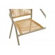 Πολυθρόνα "LINDARIA" από μέταλλο/pe rattan σε χρώμα σαμπανιζέ/φυσικό 54x63x74