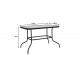 Τραπέζι "VALOR" από μέταλλο/γυαλί σε χρώμα μαύρο 110x60x70