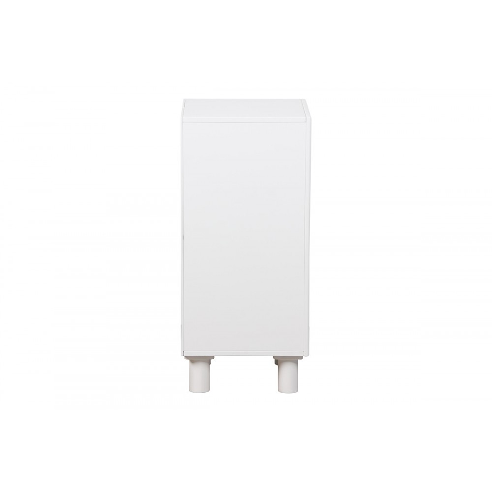 Κομοδίνο "EMERSI" από mdf σε χρώμα λευκό 40x32x70