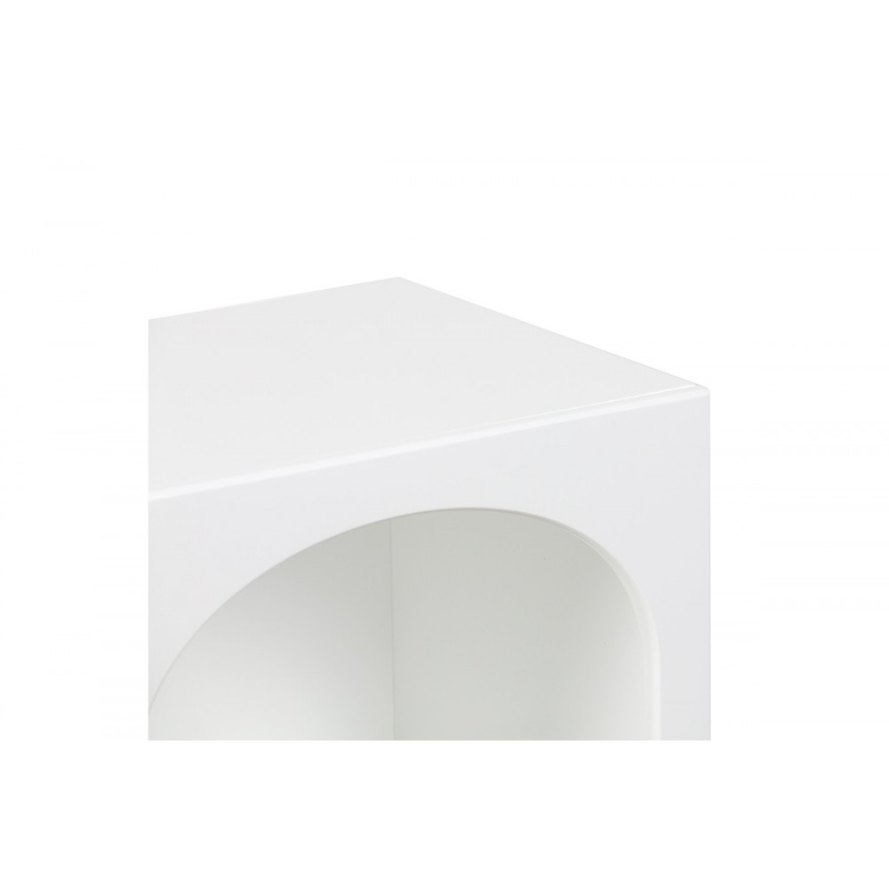 Κομοδίνο "EMERSI" από mdf σε χρώμα λευκό 40x32x70