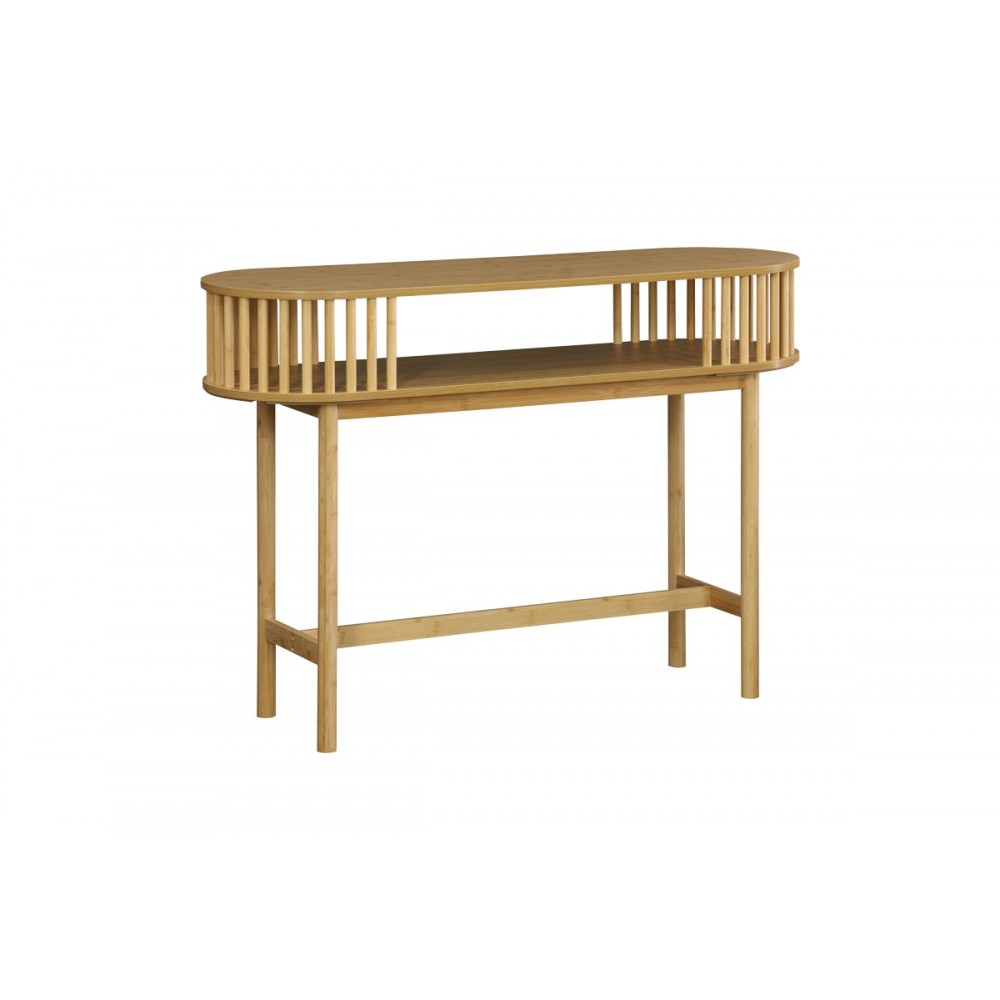 Κονσόλα "NODIAL" από mdf/μπαμπού σε χρώμα φυσικό 120x39x85