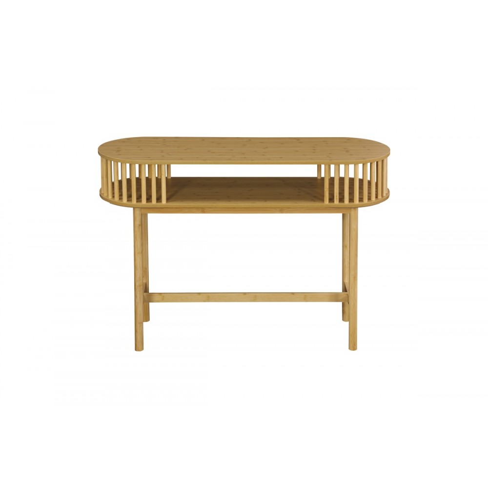 Κονσόλα "NODIAL" από mdf/μπαμπού σε χρώμα φυσικό 120x39x85