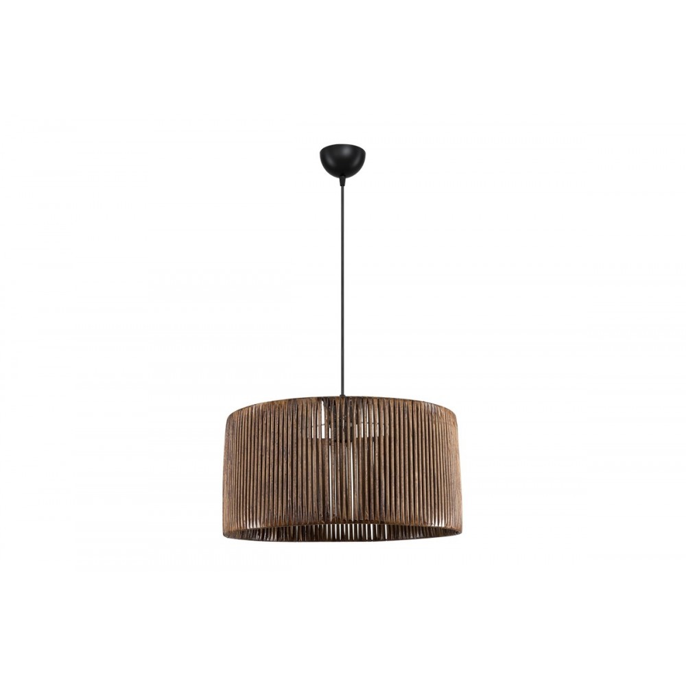 Φωτιστικό μονόφωτο "LAMBU" σε χρώμα καφέ Φ40x20