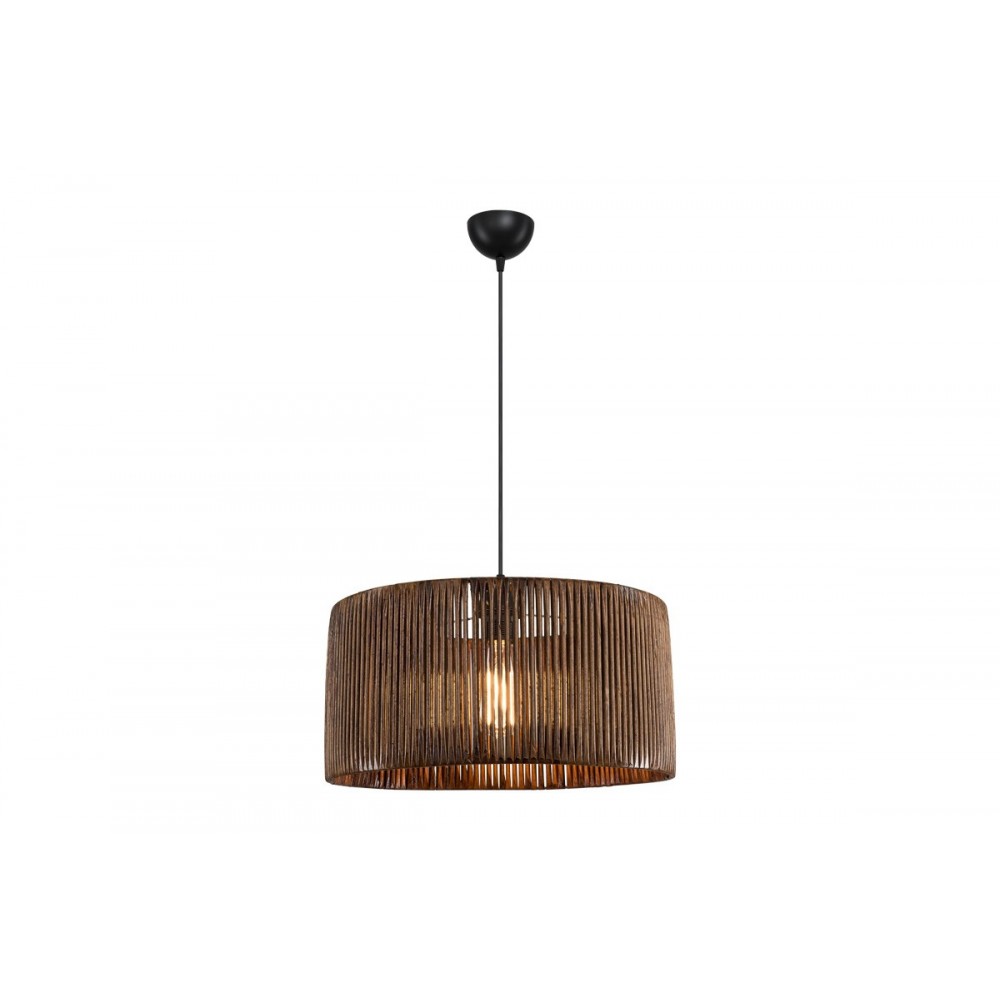 Φωτιστικό μονόφωτο "LAMBU" σε χρώμα καφέ Φ40x20