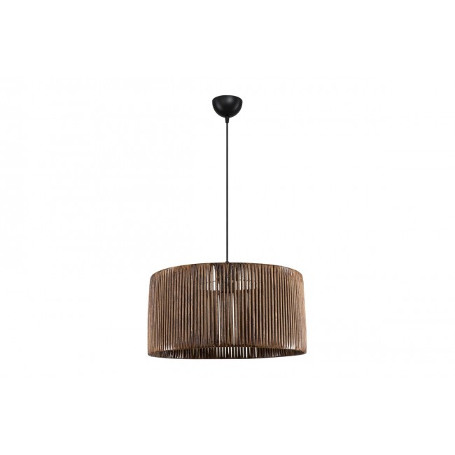 Φωτιστικό μονόφωτο "LAMBU" σε χρώμα καφέ Φ40x20