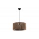 Φωτιστικό μονόφωτο "LAMBU" σε χρώμα καφέ Φ40x20