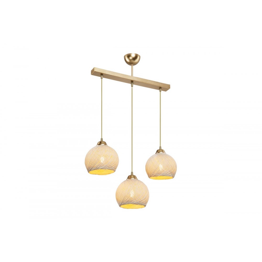 Φωτιστικό τρίφωτο "PWL-0973 II" σε χρώμα χρυσό 50x18x85