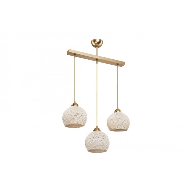 Φωτιστικό τρίφωτο "PWL-0973 II" σε χρώμα χρυσό 50x18x85