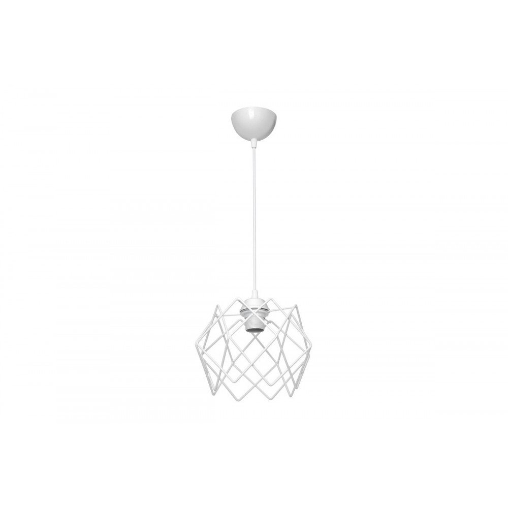 Φωτιστικό μονόφωτο "TEEBY" από μέταλλο σε χρώμα λευκό Φ22x17