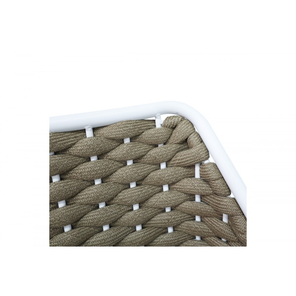 Πολυθρόνα "ORTEGIA" από αλουμίνιο/pp σε χρώμα λευκό 57x62x82