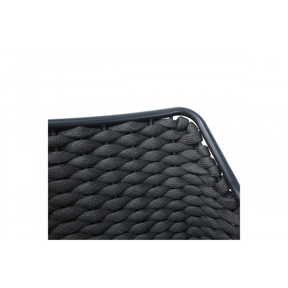 Πολυθρόνα "ORTEGIA" από αλουμίνιο/pp σε χρώμα γκρι 57x62x82