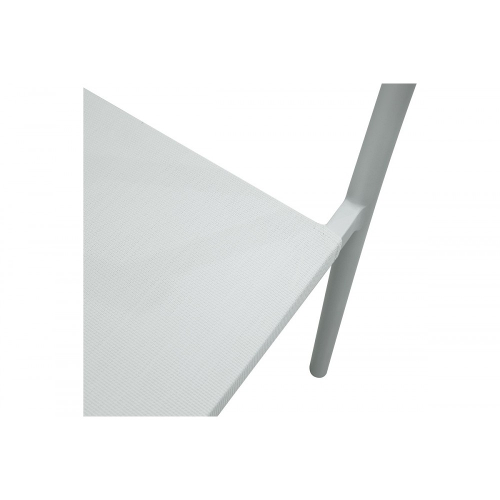 Πολυθρόνα κήπου "CONVINCE" από αλουμίνιο/rattan σε χρώμα λευκό/φυσικό 56x63x82