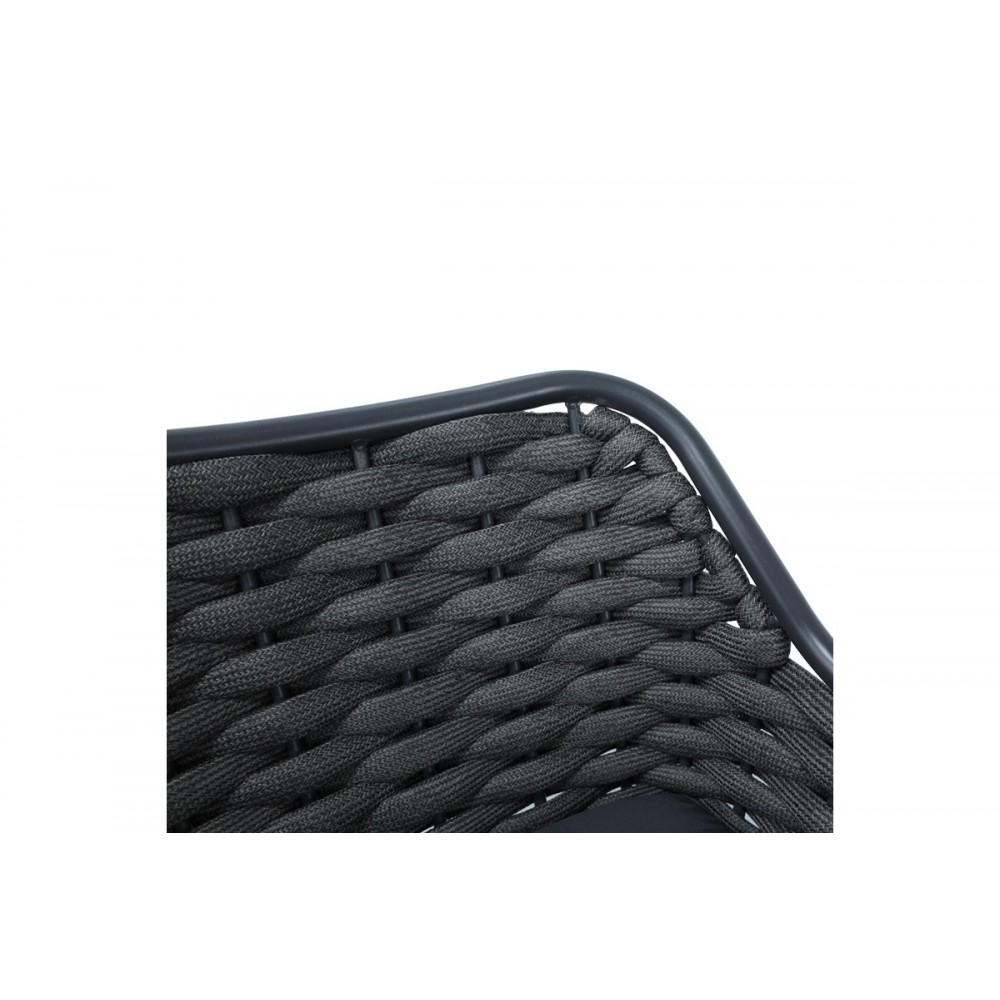 Σκαμπό μπαρ "ZUKI" από αλουμίνιο/pp σε χρώμα γκρι 55x54x109