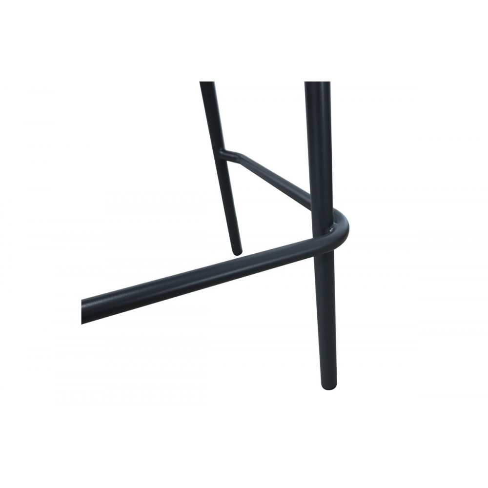 Σκαμπό μπαρ "ZUKI" από αλουμίνιο/pp σε χρώμα γκρι 55x54x109