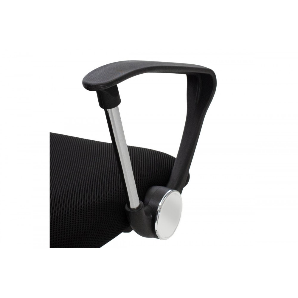 Καρέκλα γραφείου "JOEL II" από mesh ύφασμα σε χρώμα μαύρο 75x53x115-125