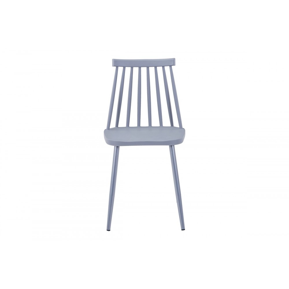Καρέκλα "AURORA I" από pp/μέταλλο σε χρώμα γκρι 43x48x79