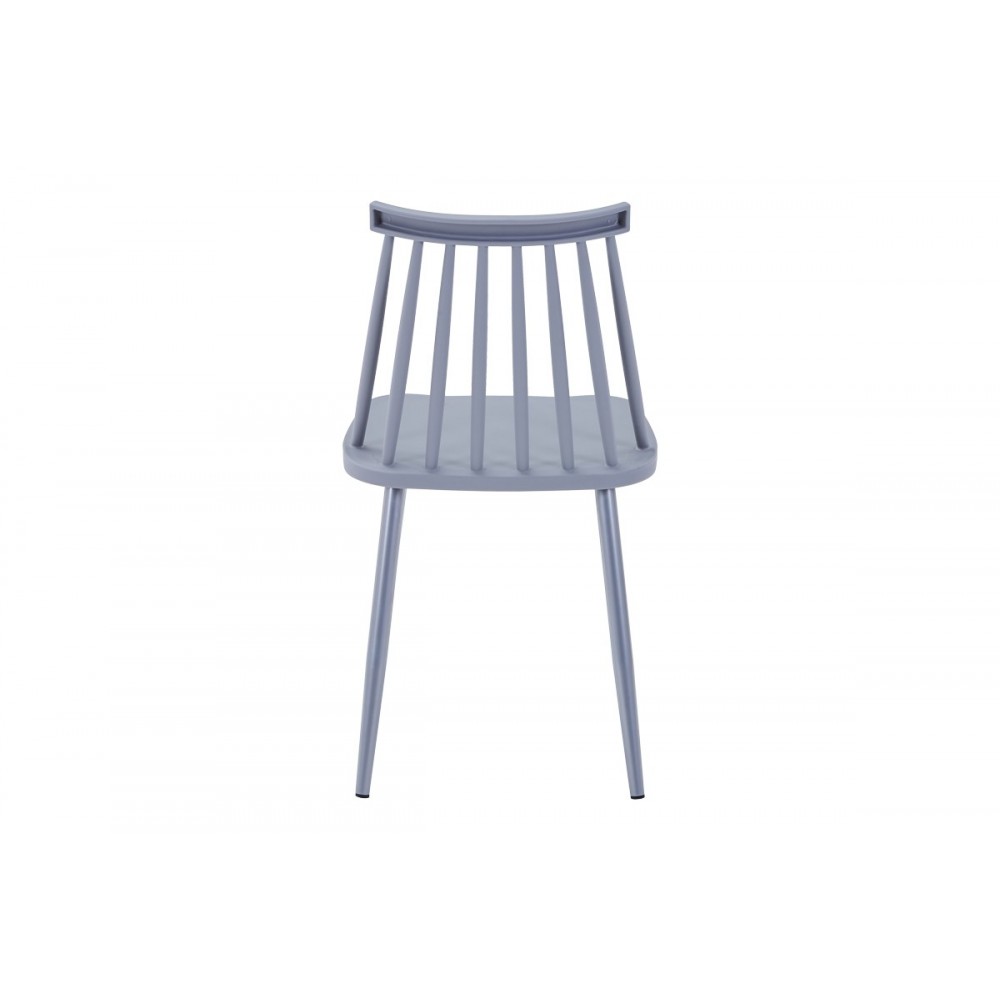 Καρέκλα "AURORA I" από pp/μέταλλο σε χρώμα γκρι 43x48x79