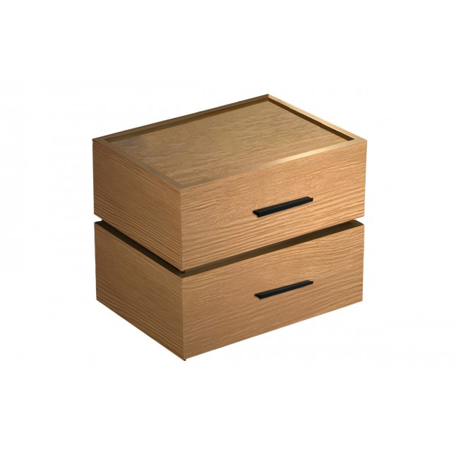 Κομοδίνο "SONLEN" από mdf σε χρώμα oak 60x40x44.5