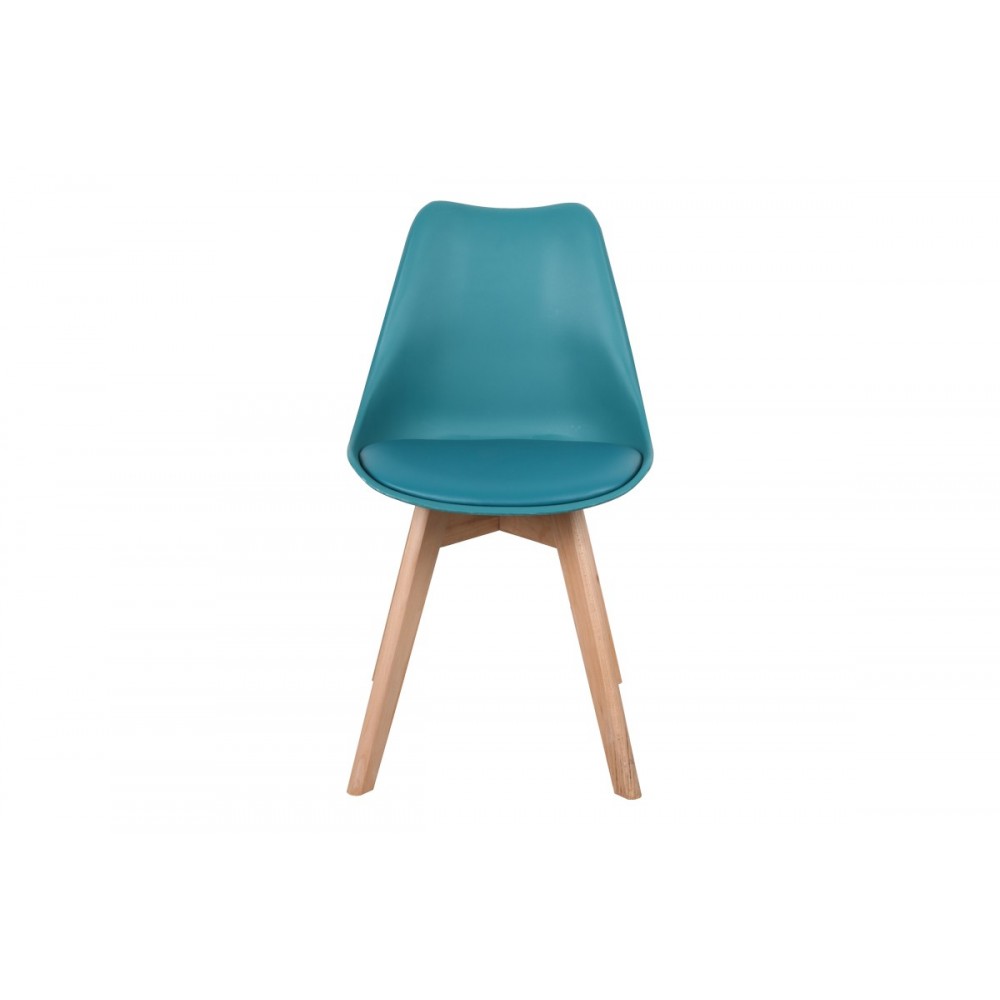Καρέκλα "GASTON" από pp/pu σε χρώμα μπλε/φυσικό 58x47x85
