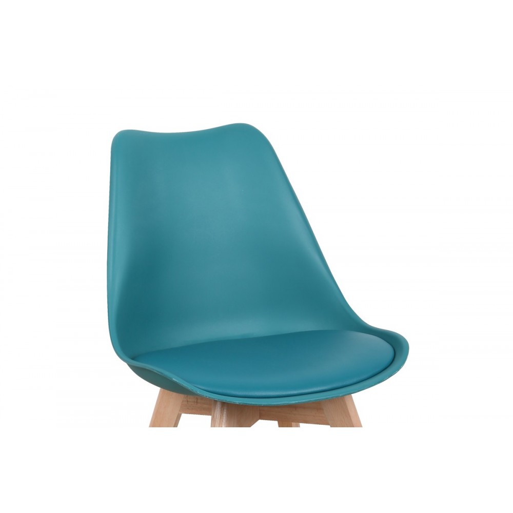 Καρέκλα "GASTON" από pp/pu σε χρώμα μπλε/φυσικό 58x47x85