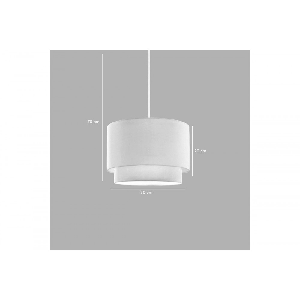 Φωτιστικό οροφής "TACHI" από pvc σε χρώμα κρεμ Φ30x20