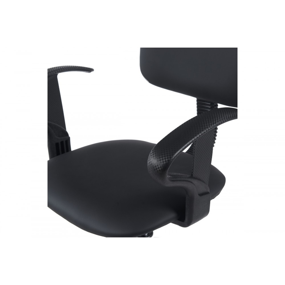 Καρέκλα ρεσεψιόν "ICINA I" από pu σε χρώμα μαύρο 58x54x102-123