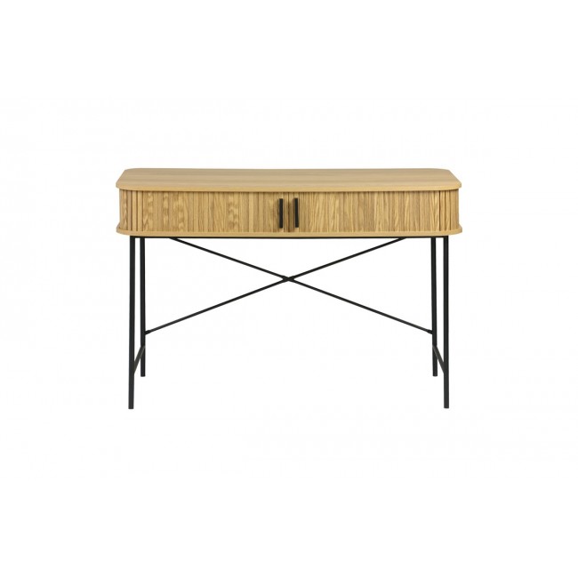 Κονσόλα "SCANDI" από mdf/μέταλλο σε χρώμα φυσικό/μαύρο 120x60x76,5