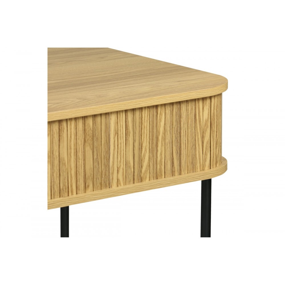 Κονσόλα "SCANDI" από mdf/μέταλλο σε χρώμα φυσικό/μαύρο 120x60x76,5