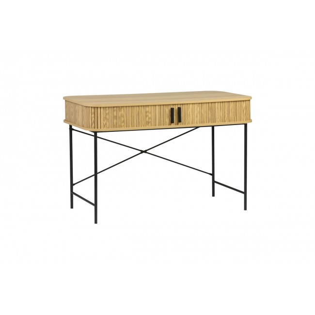 Κονσόλα "SCANDI" από mdf/μέταλλο σε χρώμα φυσικό/μαύρο 120x60x76,5