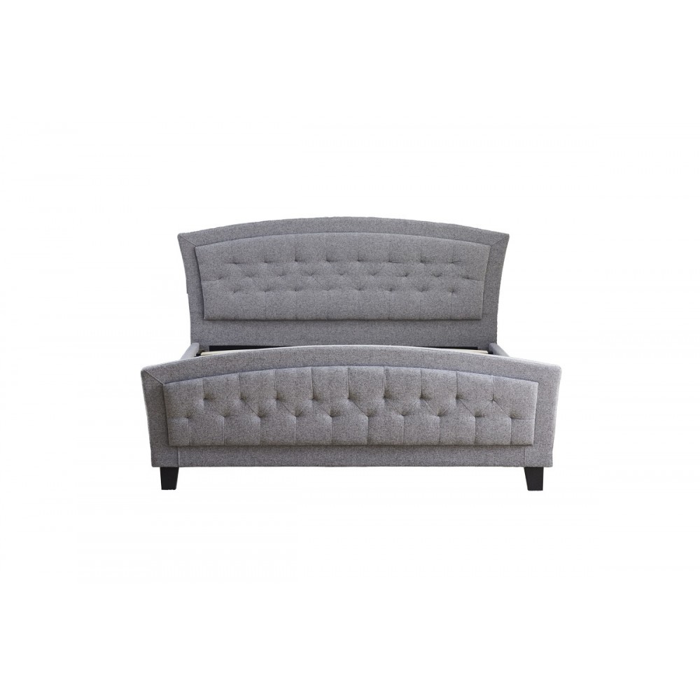 Κρεβάτι "CAMARO" από ύφασμα σε χρώμα γκρι 170x218x109