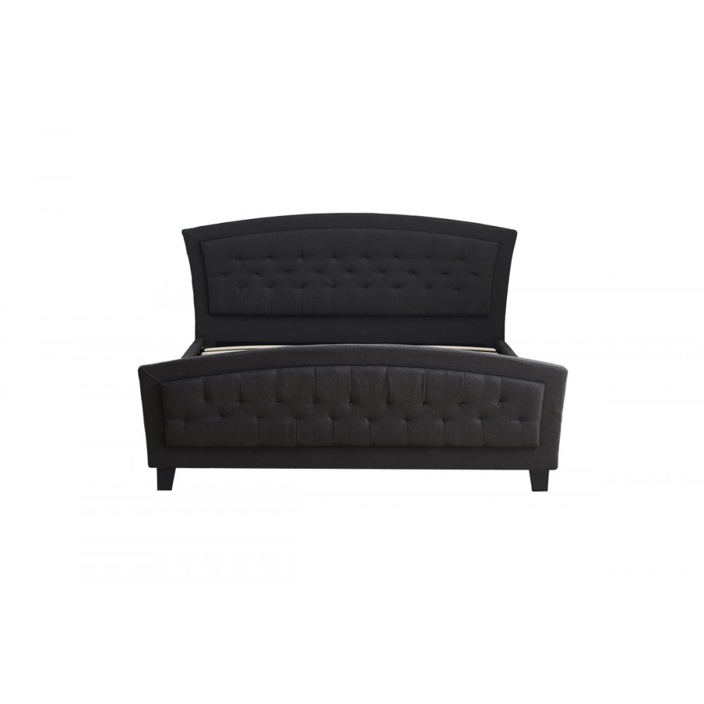 Κρεβάτι "CAMARO" από ύφασμα σε χρώμα ανθρακί 170x218x109