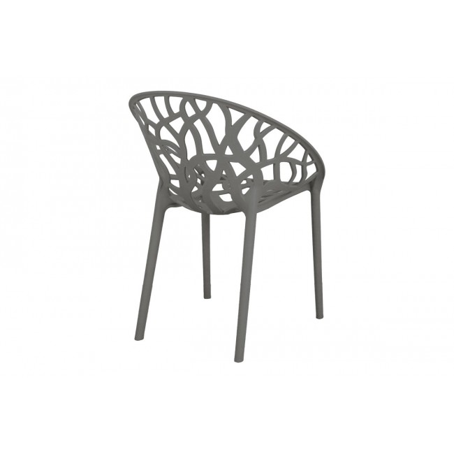 Πολυθρόνα "DAREN" από pp σε χρώμα ανθρακί 59x60x79.5