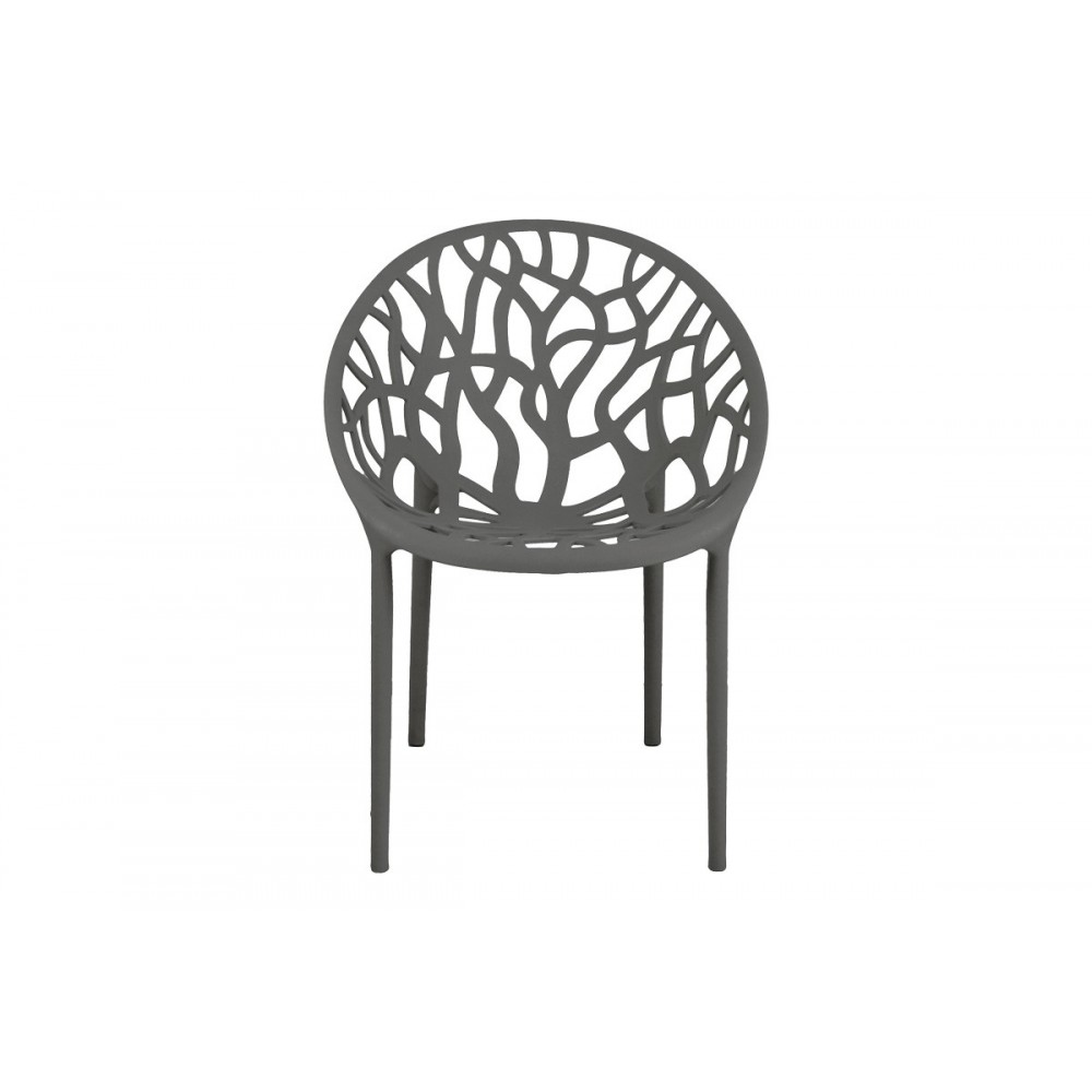 Πολυθρόνα "DAREN" από pp σε χρώμα ανθρακί 59x60x79.5